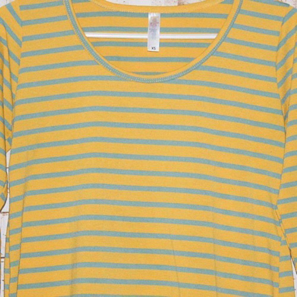 Lularoe Long Sleeve Striped Top Size Xsmall - Picture 3 of 6